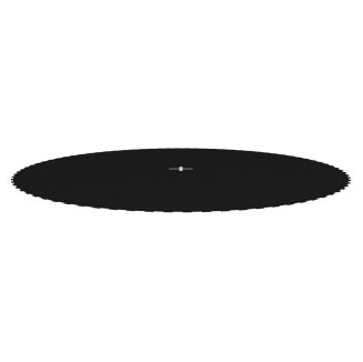 vidaXL Telo da Salto Nero per Trampolino Rotondo di 14 Piedi/4,27 m