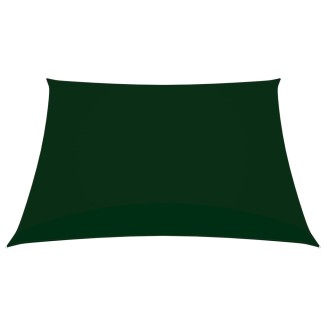 vidaXL Vela Parasole in Tela Oxford Quadrata 5x5 m Verde Scuro