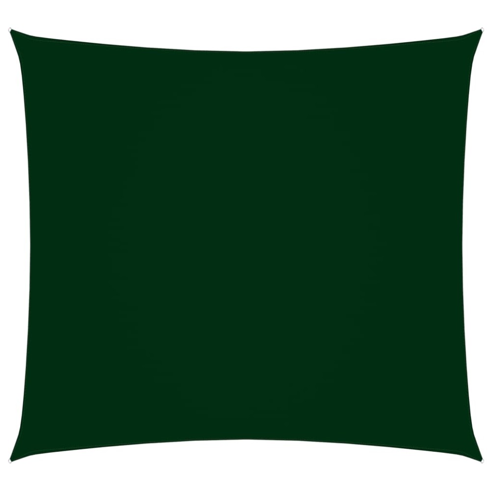 vidaXL Vela Parasole in Tela Oxford Quadrata 2x2 m Verde Scuro