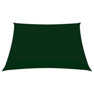 vidaXL Vela Parasole in Tela Oxford Quadrata 2x2 m Verde Scuro