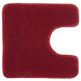 Kleine Wolke Tappeto per Toilette Relax 55x55 cm Rosso Rubino