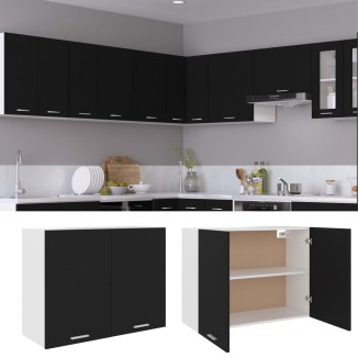 vidaXL Armadio Sospeso Nero 80x31x60 cm in Truciolato