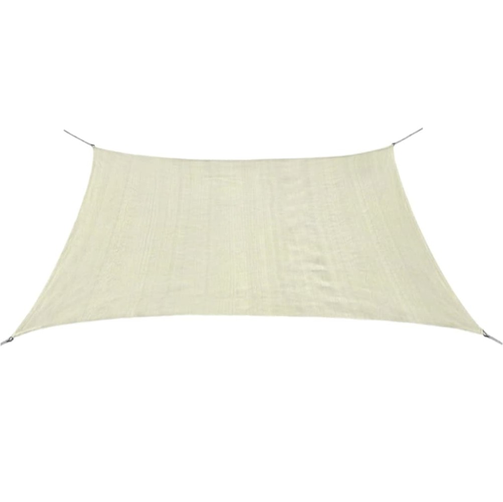 vidaXL Vela Parasole in HDPE Quadrata 2x2 m Crema