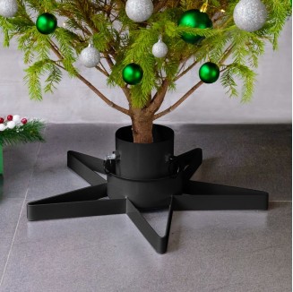 vidaXL Base per Albero di Natale Nera 47x47x13,5 cm