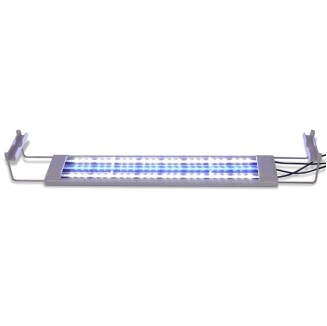 vidaXL Lampada LED per Acquario 50-60 cm in Alluminio IP67