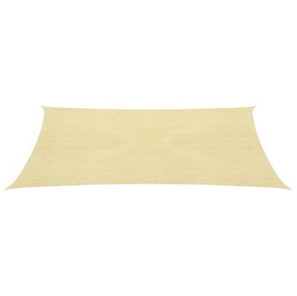 vidaXL Vela Parasole in HDPE Quadrata 2x2 m Beige