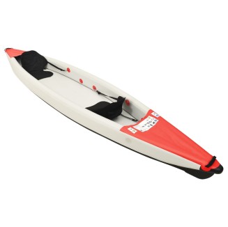 vidaXL Kayak Gonfiabile Rosso 424x81x31 cm in Poliestere