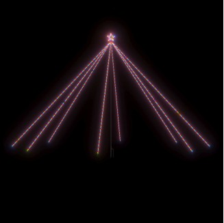 vidaXL Luci per Albero di Natale Interni Esterni 800 LED Colorati 5 m