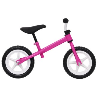 vidaXL Bicicletta Senza Pedali con Ruote da 11 Pollici Rosa