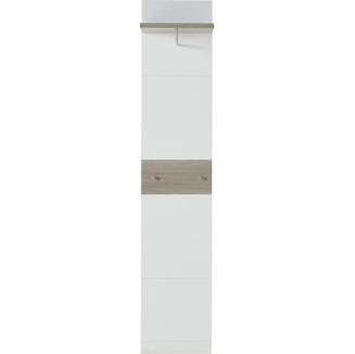 Germania Appendiabiti Malou 39x29,9x19,46 cm Bianco e Rovere Nelson
