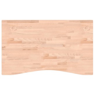 vidaXL Piano per Scrivania 100x(55-60)x2,5 cm Legno Massello di Faggio