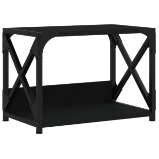 vidaXL Supporto per Stampante 2 Livelli Nero 44x26x31,5 cm Multistrato