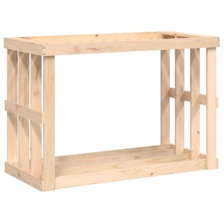 vidaXL Portaceppi da Esterno 108x52x74 cm Legno Massello di Pino