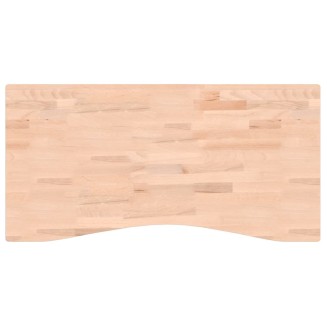 vidaXL Piano per Scrivania 100x(45-50)x2,5 cm Legno Massello di Faggio