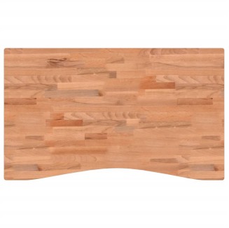 vidaXL Piano per Scrivania 100x(55-60)x1,5 cm Legno Massello di Faggio