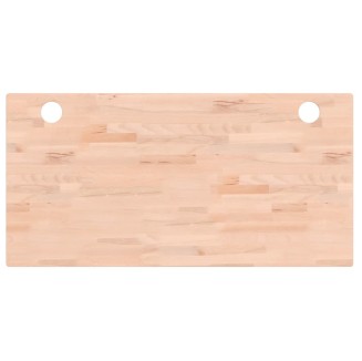 vidaXL Piano per Scrivania 100x50x1,5 cm in Legno Massello di Faggio