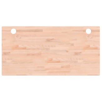 vidaXL Piano Scrivania 110x55x2,5 cm in Legno Massello di Faggio