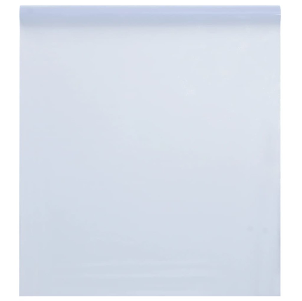 vidaXL Pellicola Statica Smerigliata Bianco Trasparente 60x1000 cm PVC