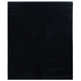 vidaXL Pellicola Vetri Statica Smerigliata Nera 45x1000 cm PVC