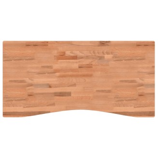 vidaXL Piano per Scrivania 110x(50-55)x4 cm Legno Massello di Faggio