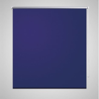 Tenda a rullo oscurante buio totale 80 x 175 cm blu marino