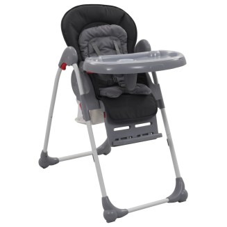 vidaXL Seggiolone Pappa per Bambini Grigio