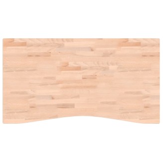 vidaXL Piano per Scrivania 110x(55-60)x1,5 cm Legno Massello di Faggio