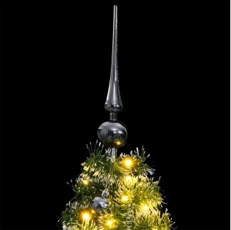 vidaXL Albero Natale Artificiale 150 LED Palline e Neve Fioccata 150cm