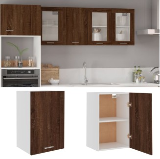 vidaXL Mobile Pensile Rovere Marrone 39,5x31x60cm in Legno Multistrato