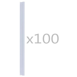 vidaXL Clip per Strisce Recinzioni 100 pz in PVC Trasparente