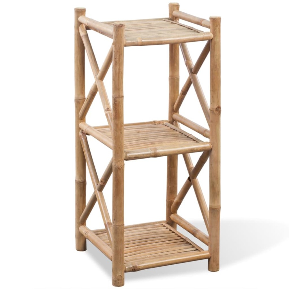 Scaffale a 3 piani in legno di bambÃ¹