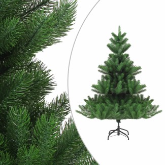 vidaXL Albero Natale Artificiale Abete Nordmann LED Palline Verde120cm