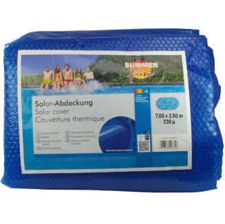 Summer Fun Copertura Solare per Piscina Ovale 700x350 cm in PE Blu