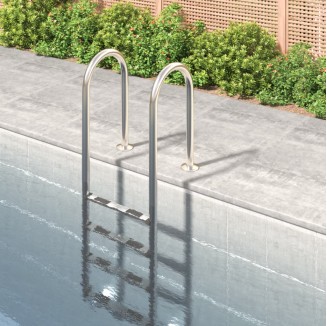 vidaXL Scala per Piscina 54x38x184,5 cm Acciaio Inox 304