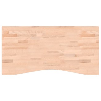 vidaXL Piano per Scrivania 100x(45-50)x4 cm Legno Massello di Faggio