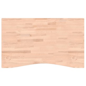 vidaXL Piano per Scrivania 100x(55-60)x4 cm Legno Massello di Faggio