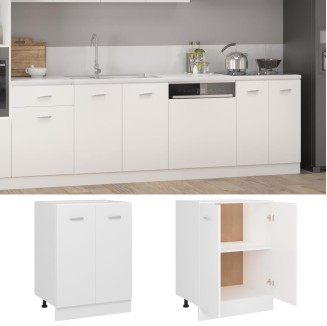 vidaXL Armadio Inferiore Bianco 60x46x81,5 cm in Legno Multistrato