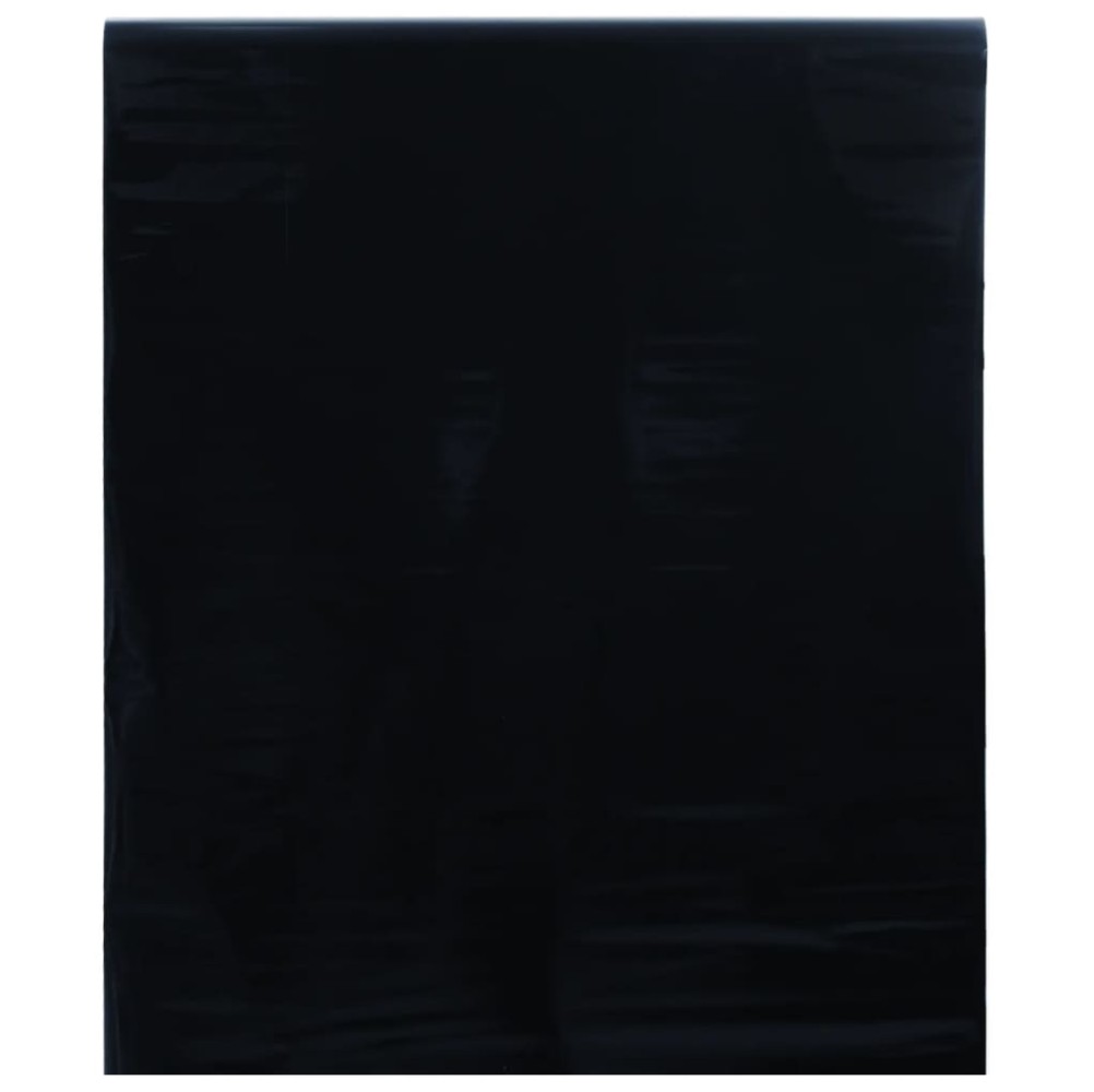 vidaXL Pellicola Vetri Statica Smerigliata Nera 90x500 cm PVC