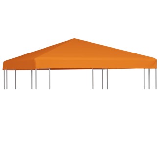 vidaXL Copertura Superiore per Gazebo 310 g/mÂ² 3x3 m Arancione