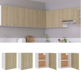 vidaXL Mobili Pensili 2 pz Rovere Sonoma 50x31x60 cm Legno Multistrato