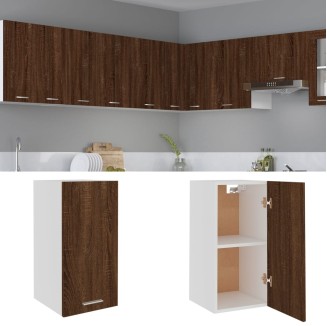 vidaXL Mobile Pensile Rovere Marrone 29,5x31x60cm in Legno Multistrato