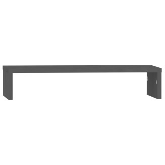 vidaXL Supporto per Monitor Grigio 50x27x10 cm Legno Massello di Pino