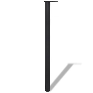 Set 4 gambe nere per tavolo regolabili in altezza 1100 mm